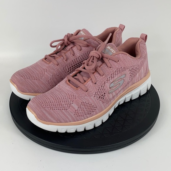 Skechers Shoes - Skechers Skechknit Pink/White Athletic Running Shoes 59884H Women's Size 9